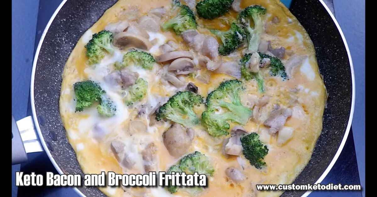 Keto Bacon and Broccoli Frittata